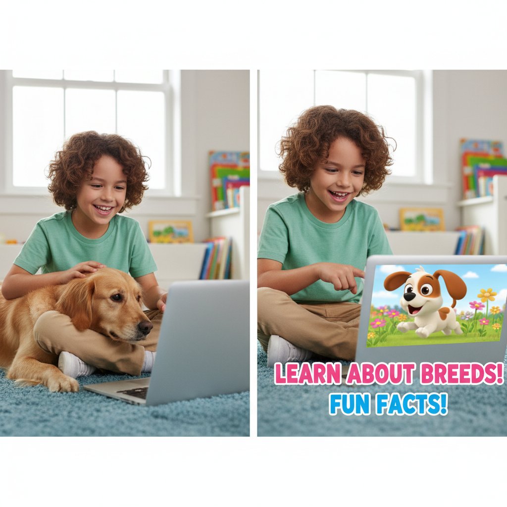 Dziecko z prawdziwym psem i dziecko z wirtualnym pupilem – porównanie