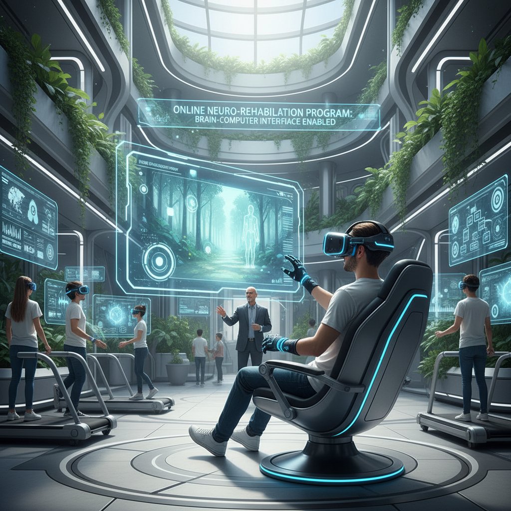 Uczeń korzystający z technologii VR podczas zajęć rewalidacyjnych online