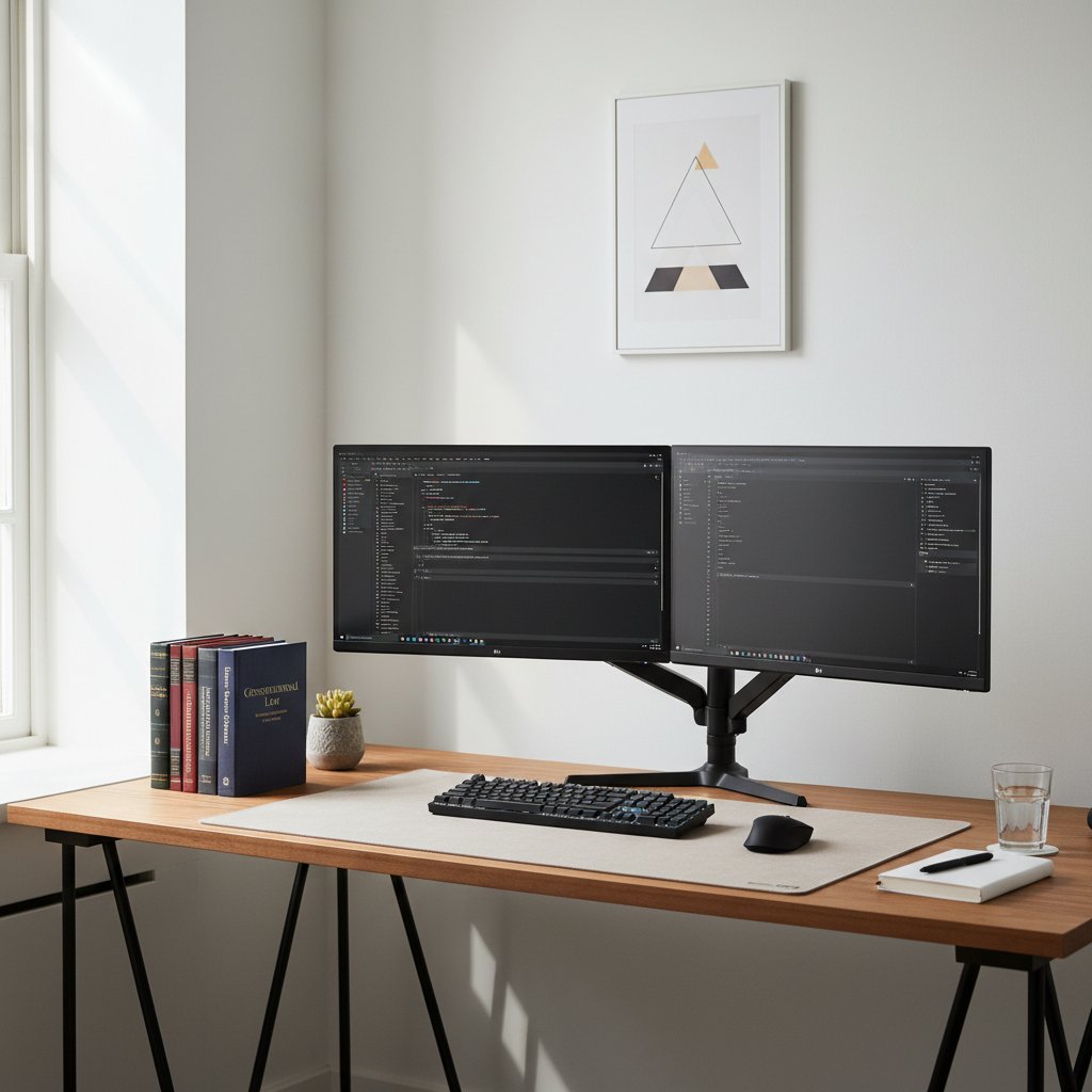 Idealne stanowisko do egzaminu prawo online w domu