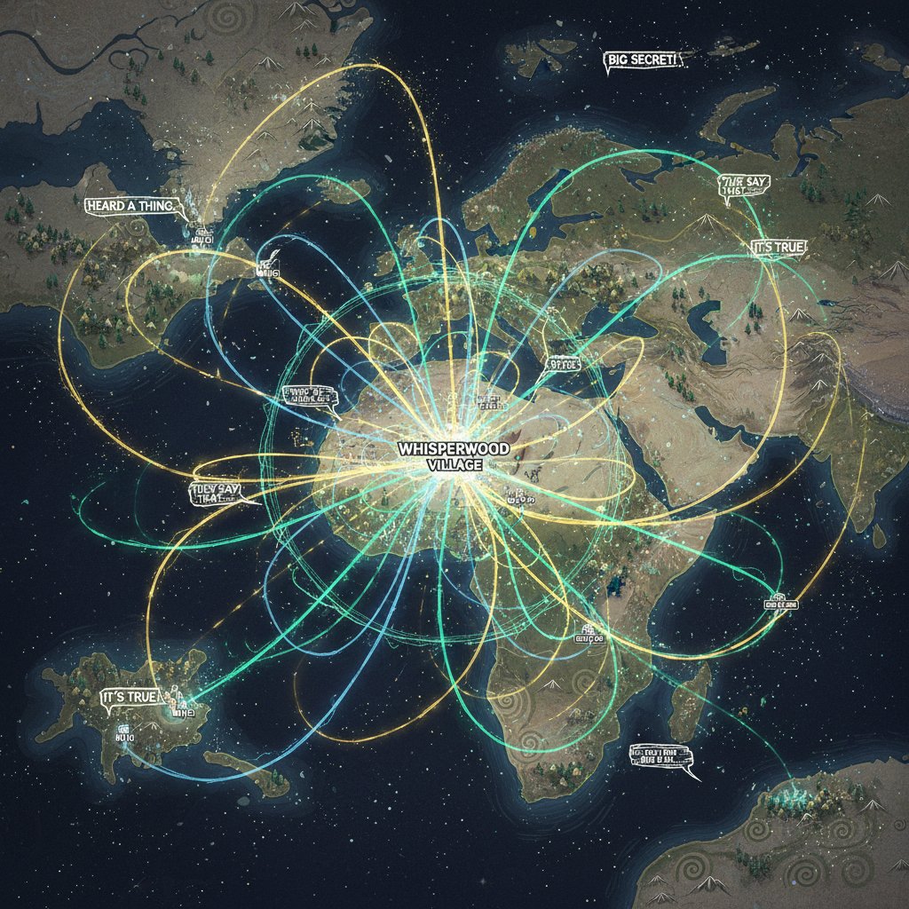Ilustracja cyfrowej legendy miejskiej rozprzestrzeniającej się przez sieć – interesujące fakty wirusowe