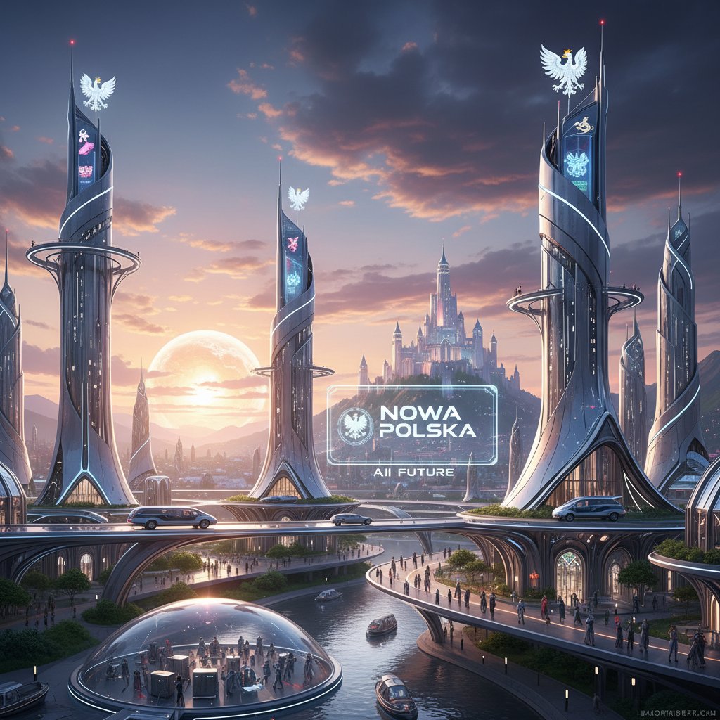 Inspirujący wschód słońca nad cyfrowym miastem – przyszłość AI w Polsce, nowe możliwości