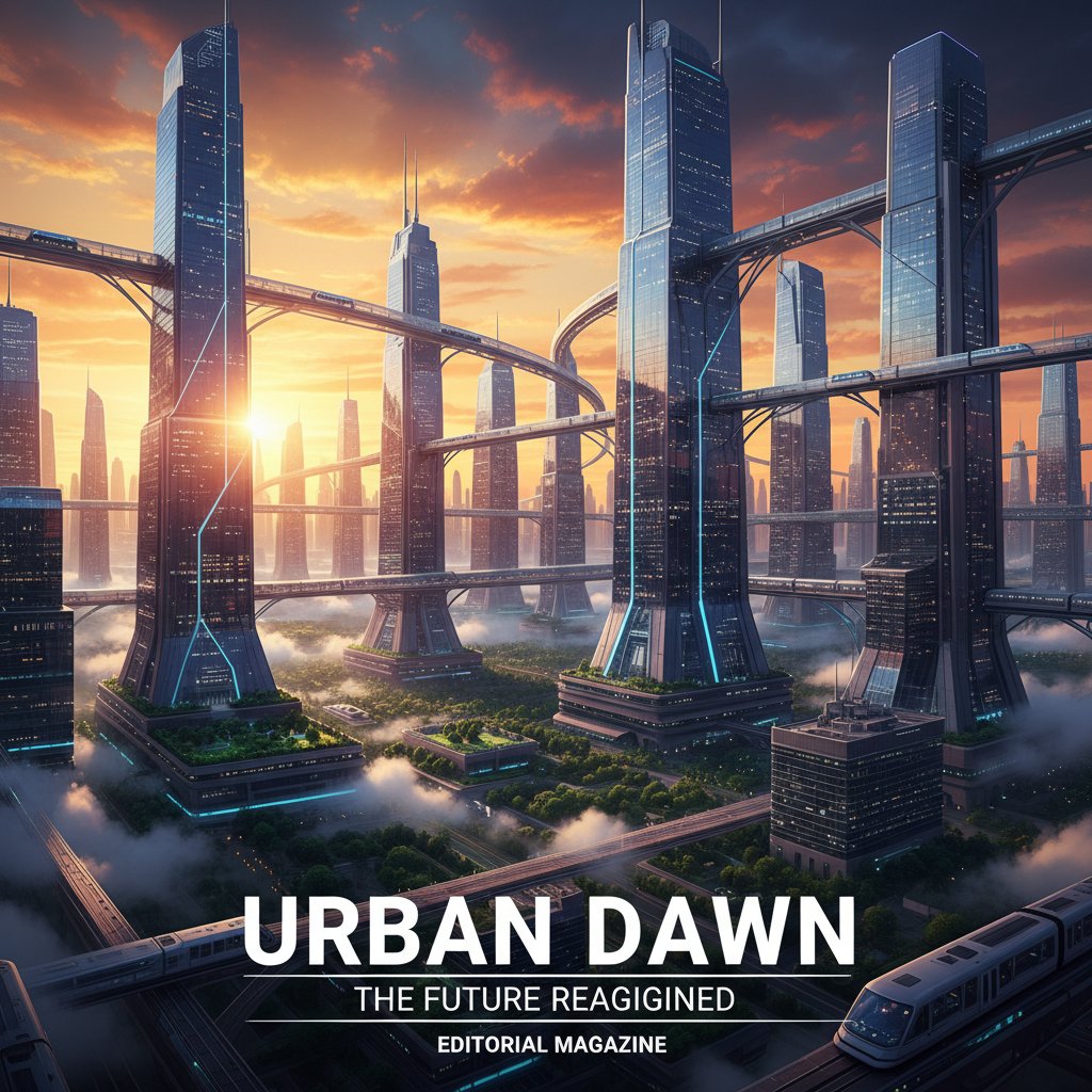 Wschód słońca nad cyfrową Warszawą jako metafora przyszłości AI