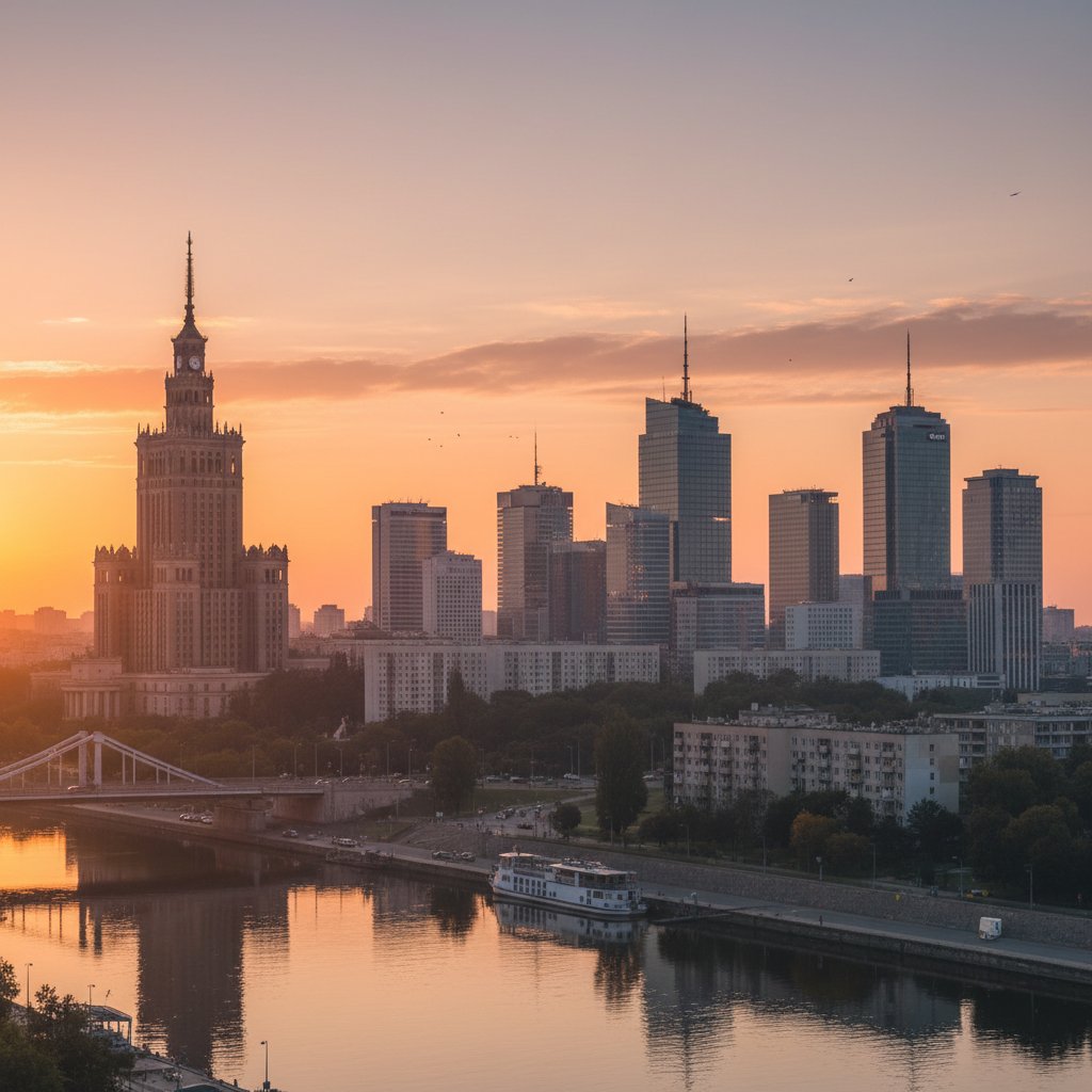 Wschód słońca nad Warszawą – symbol nowych początków po otrzymaniu wyniku badania genetycznego