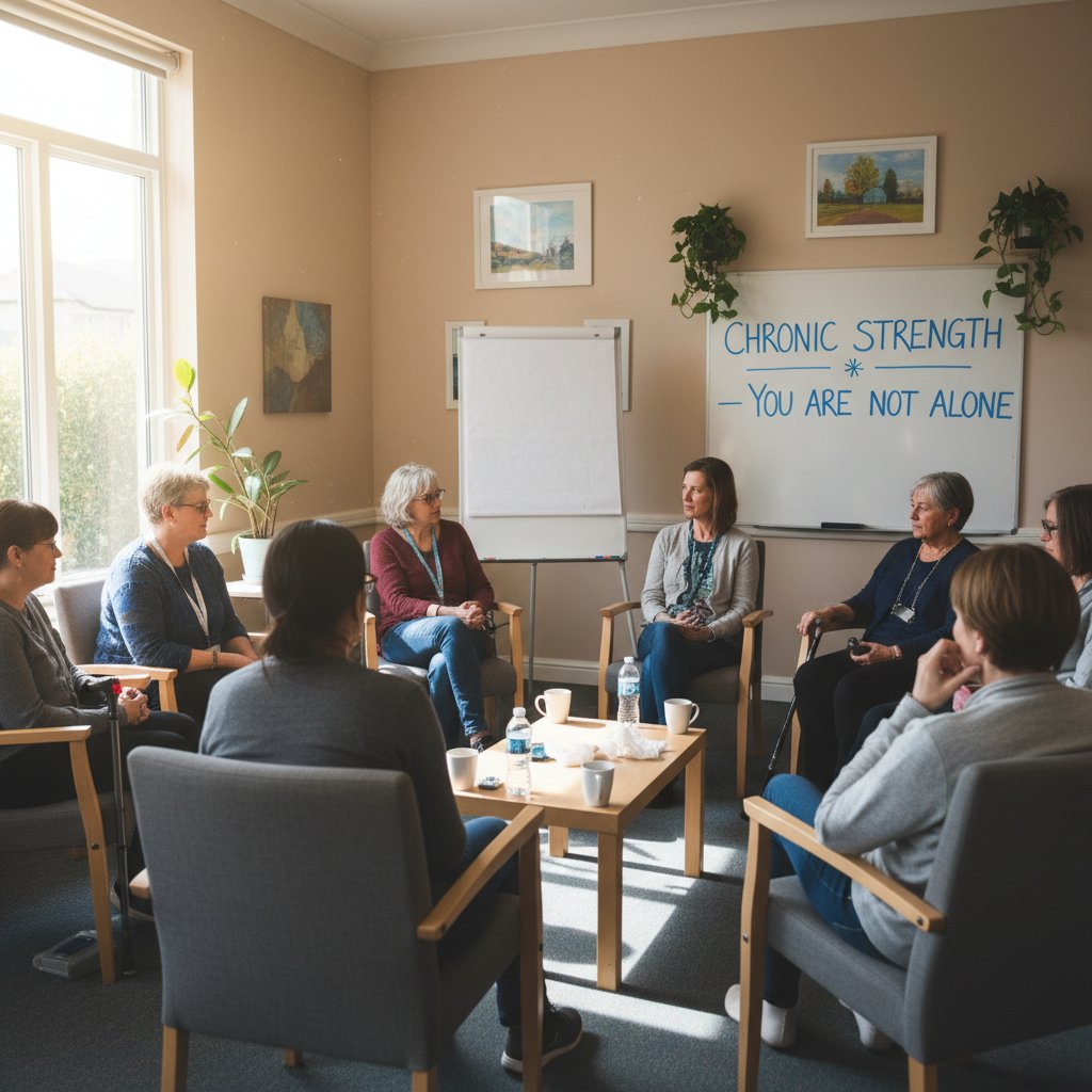 Kobieta i mężczyzna wspierający się w trudnych chwilach, symbolizujący przełamywanie mitów o twardzinie