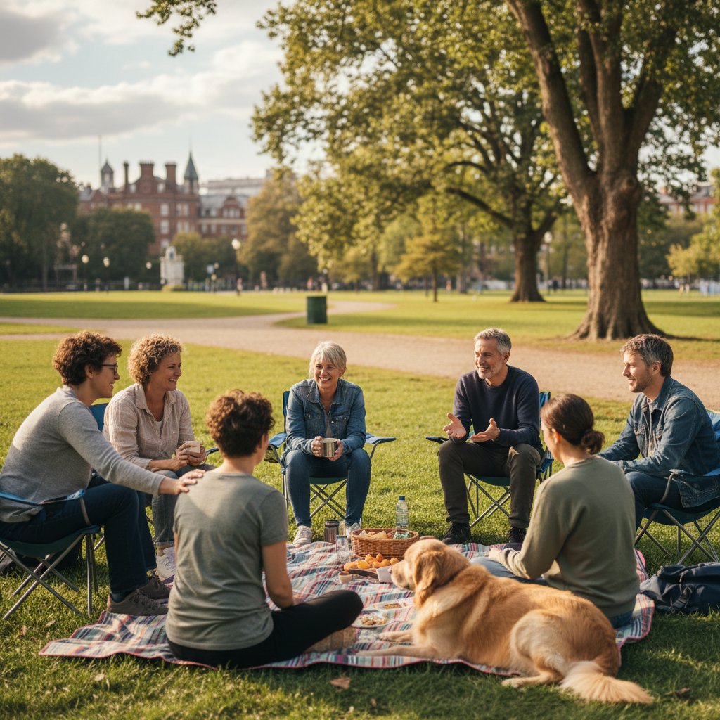 Grupa wsparcia – spotkanie w parku w przyjaznej atmosferze
