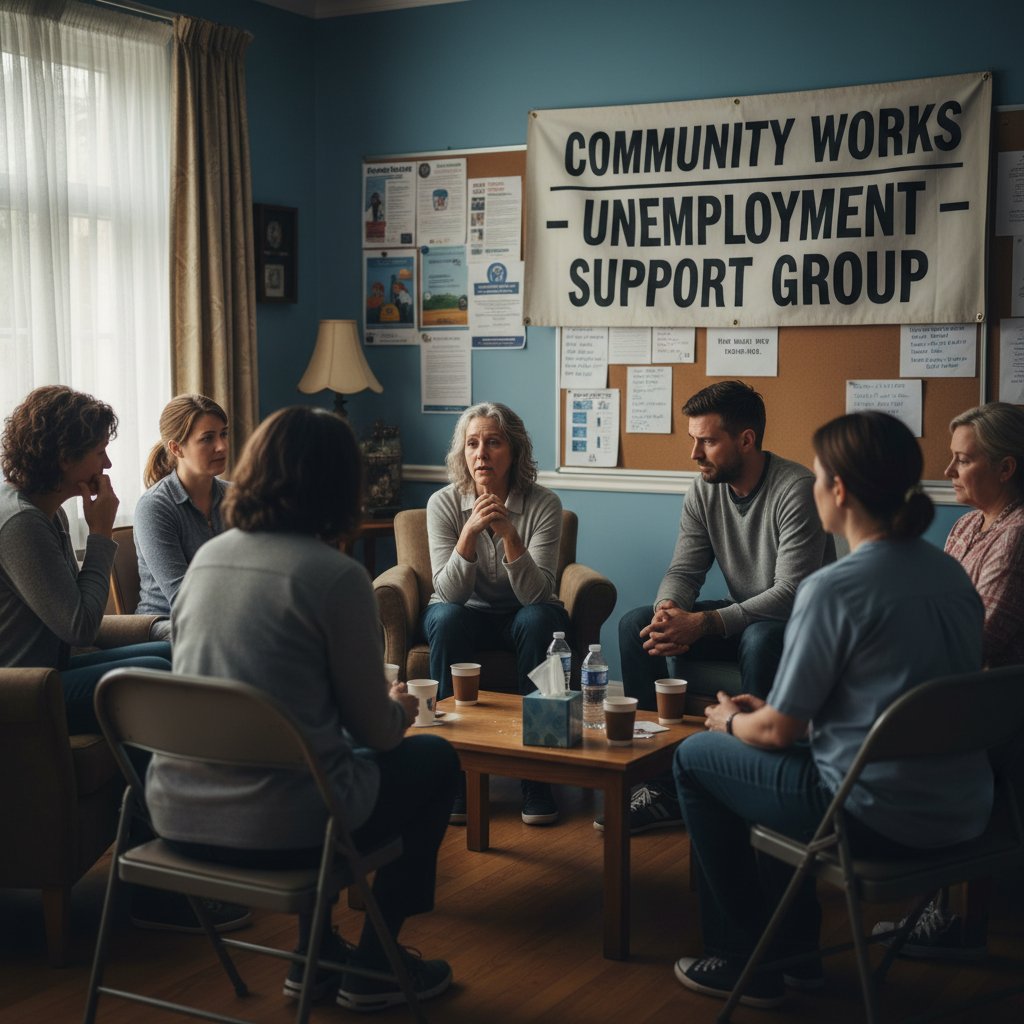 Grupa wsparcia, osoby rozmawiające i dzielące się doświadczeniami – zdjęcie pokazujące siłę społeczności