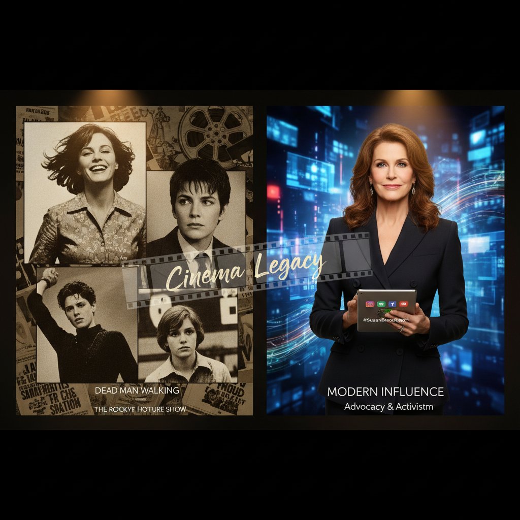 Susan Sarandon’s legacy in modern cinema, montage-style, represents her influence on current actors and films