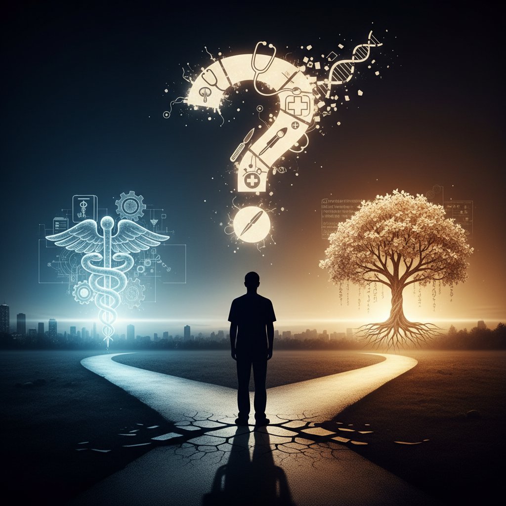 Symboliczne skrzyżowanie decyzji medycznych dotyczących artroskopii