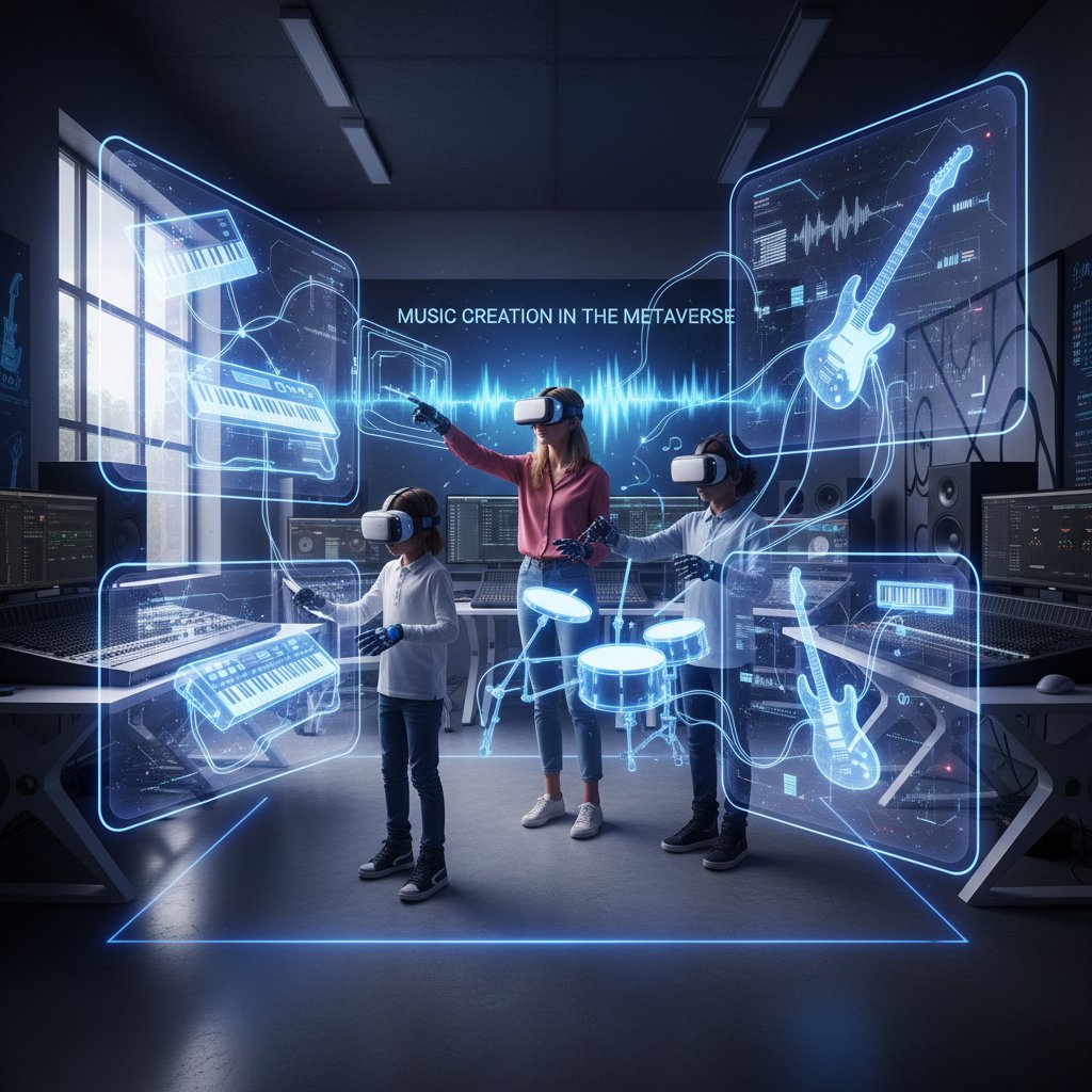 Nauczyciel i uczeń w wirtualnej rzeczywistości, nowoczesne technologie muzyczne