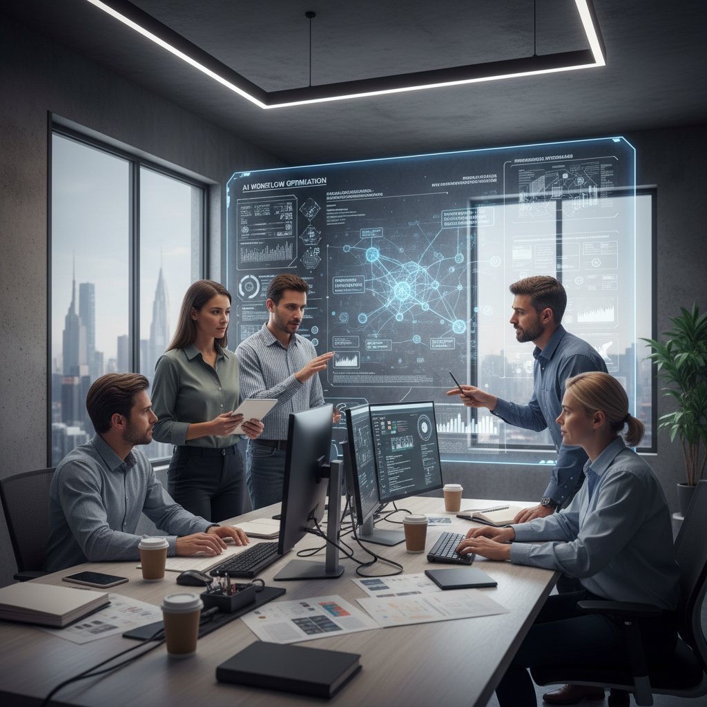 Zespół analizujący efekty wdrożenia AI w zarządzaniu zadaniami