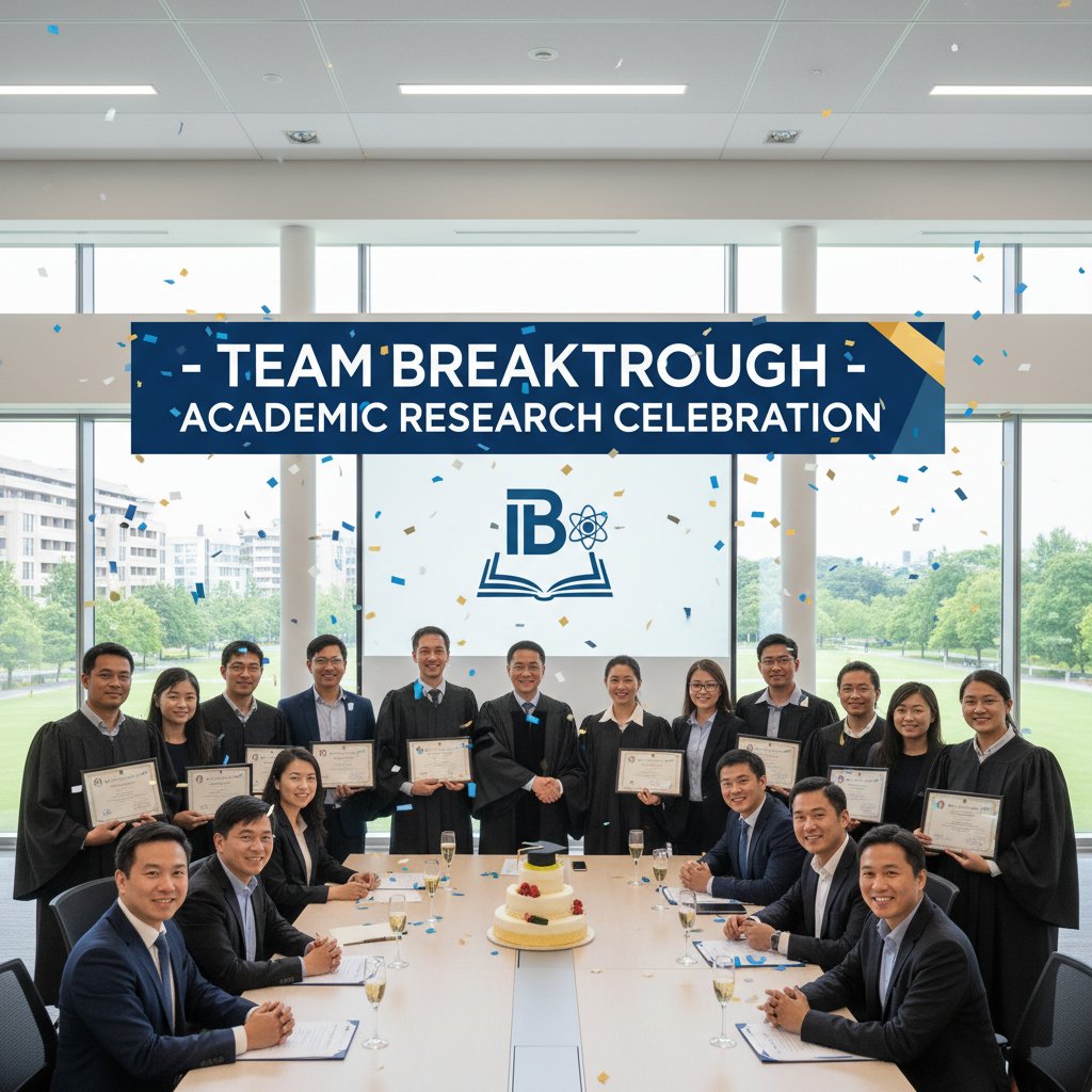 Photojournalistic style image showing a team of researchers celebrating a breakthrough in a cluttered lab, symbolizing the impact of advanced research tools