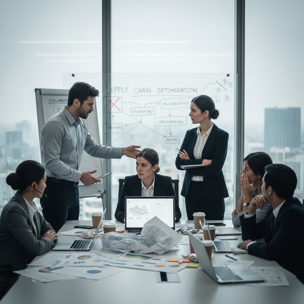 Zespół podczas burzliwej narady, konflikty konsultant-klient