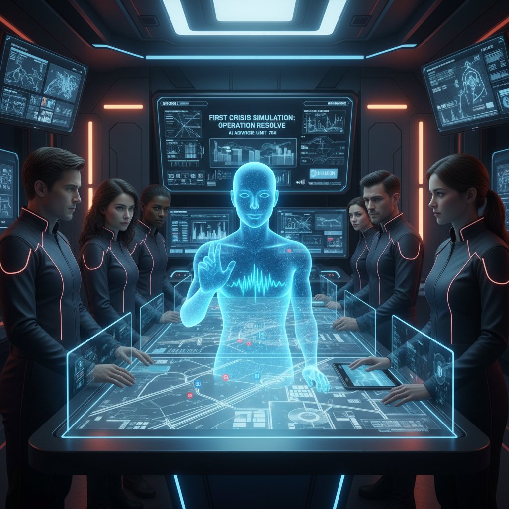 Zespół liderów przeprowadza pierwszą symulację kryzysową przy wsparciu AI