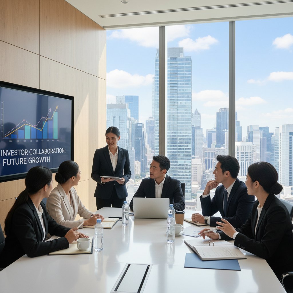 Spotkanie zespołu z inwestorem budujące partnerstwo, temat: jak znaleźć inwestora dla firmy