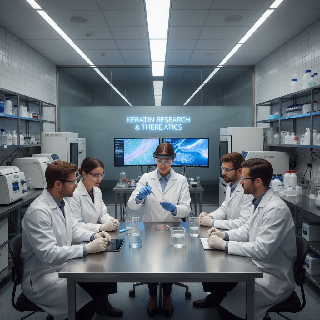 Zespół naukowców przy pracy nad nowatorskimi zastosowaniami keratyny w medycynie