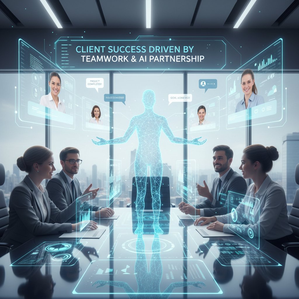 Zdjęcie przedstawiające autentyczną pracę zespołu VA i klienta - sukces oparty na współpracy