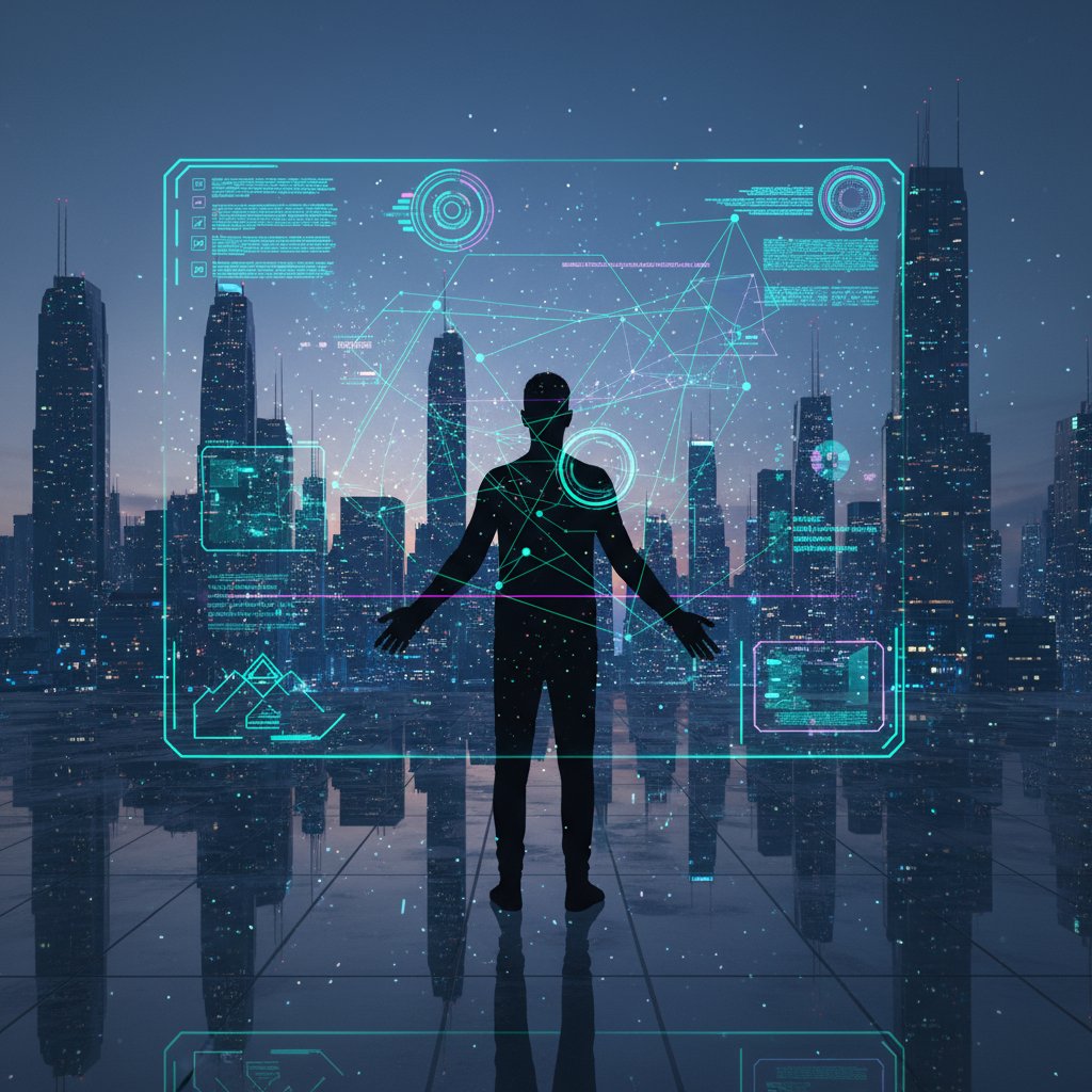 Interfejs cyfrowy z sylwetką człowieka, nowoczesne wsparcie terapeutyczne