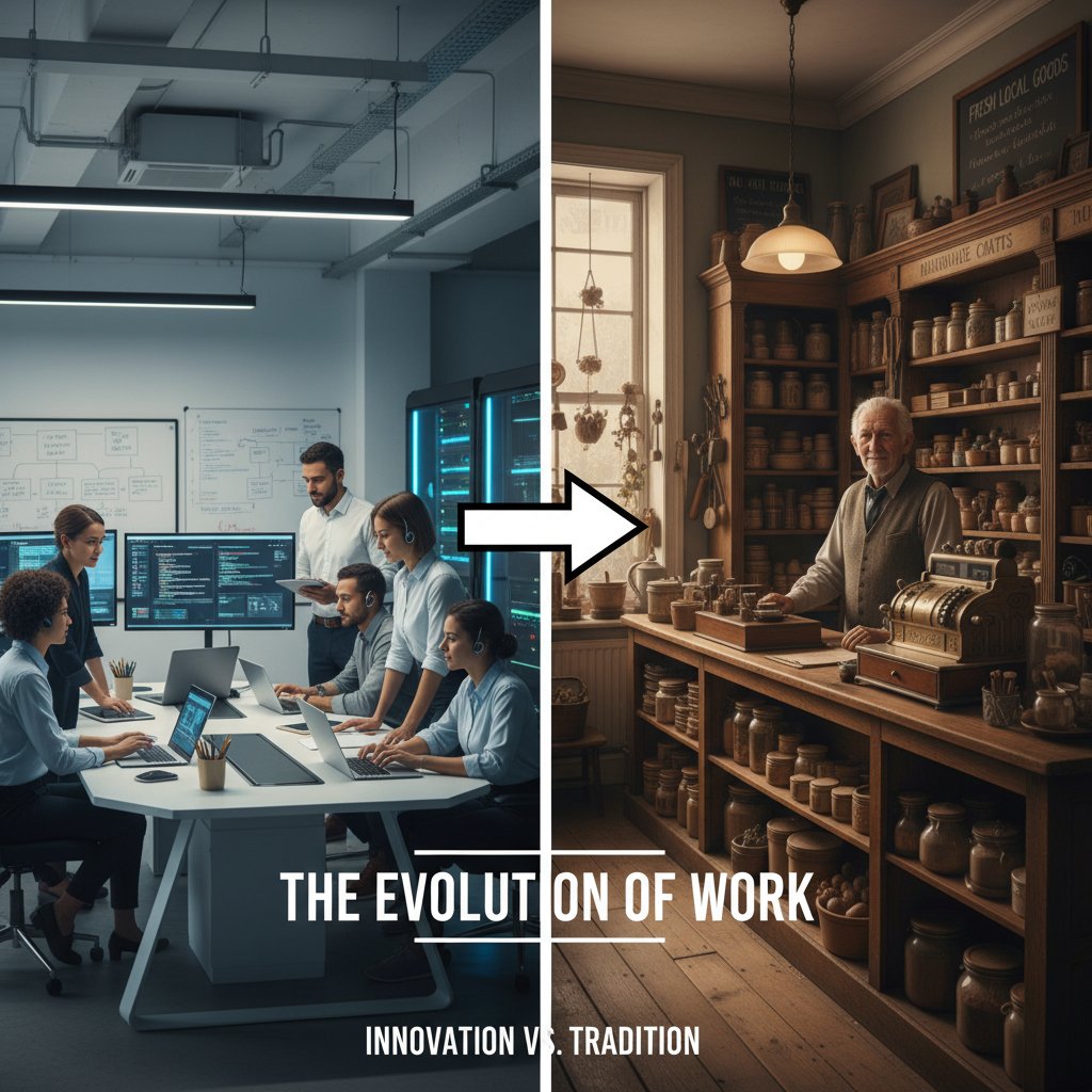 Dwa zespoły: technologiczny i tradycyjny – porównanie stylów efektywności