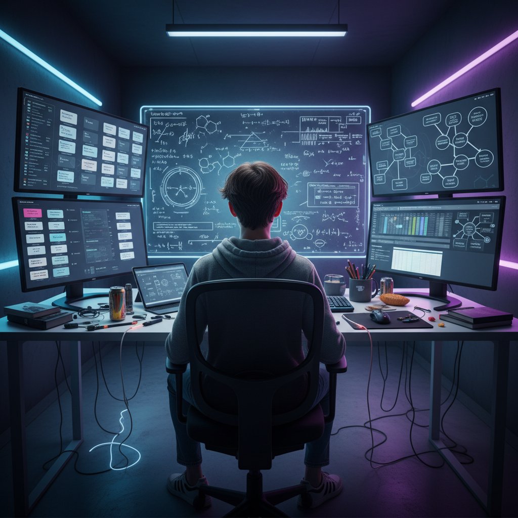 Uczeń korzystający z nowoczesnych narzędzi do nauki klimatologii online.