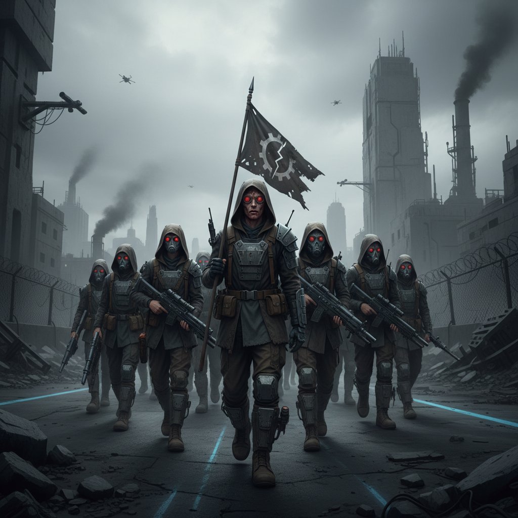 Teenagers at march in dystopian movie rebel costumes, showing real-world impact of divergent movies