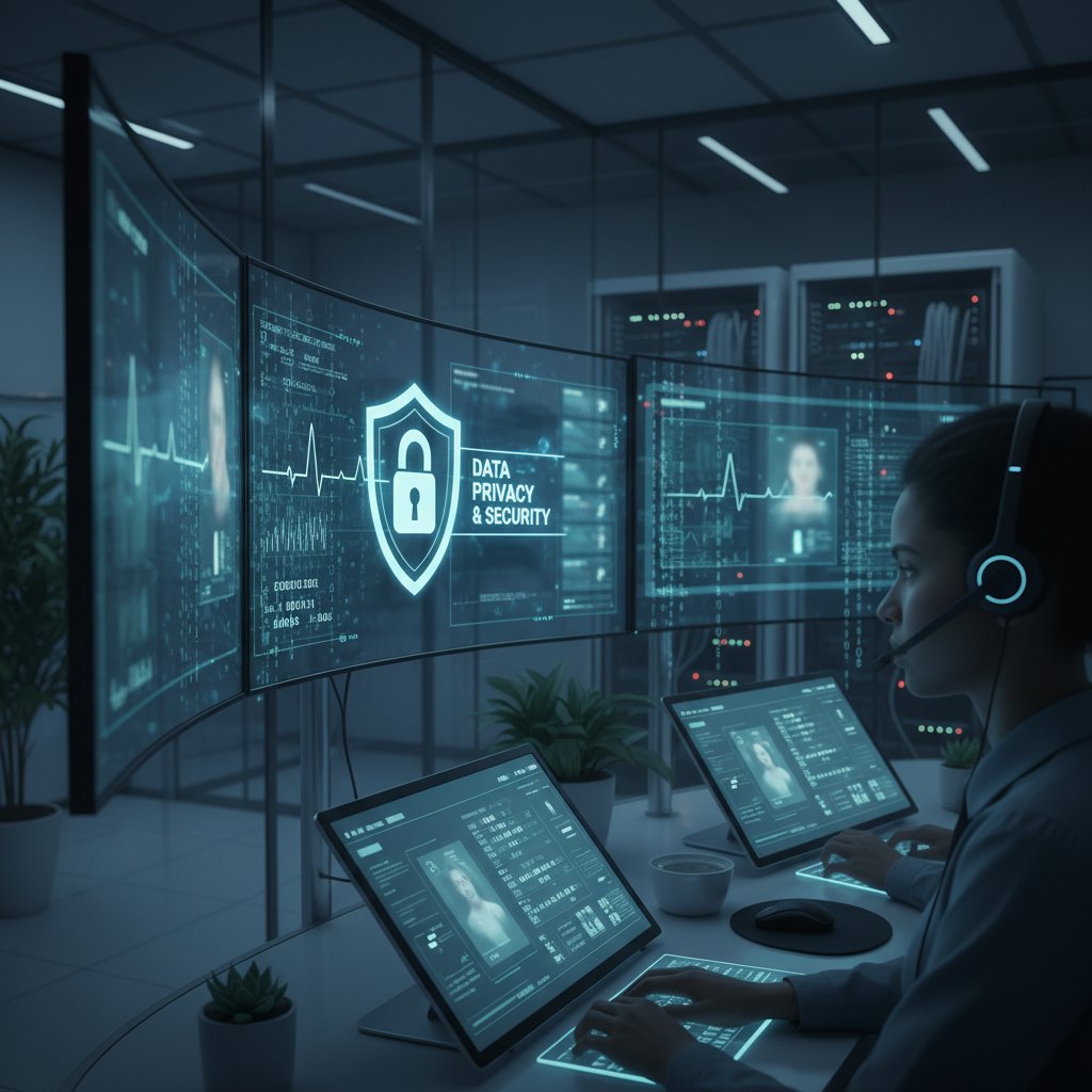 Centrum monitoringu teleopieki – personel śledzący dane w czasie rzeczywistym na monitorach