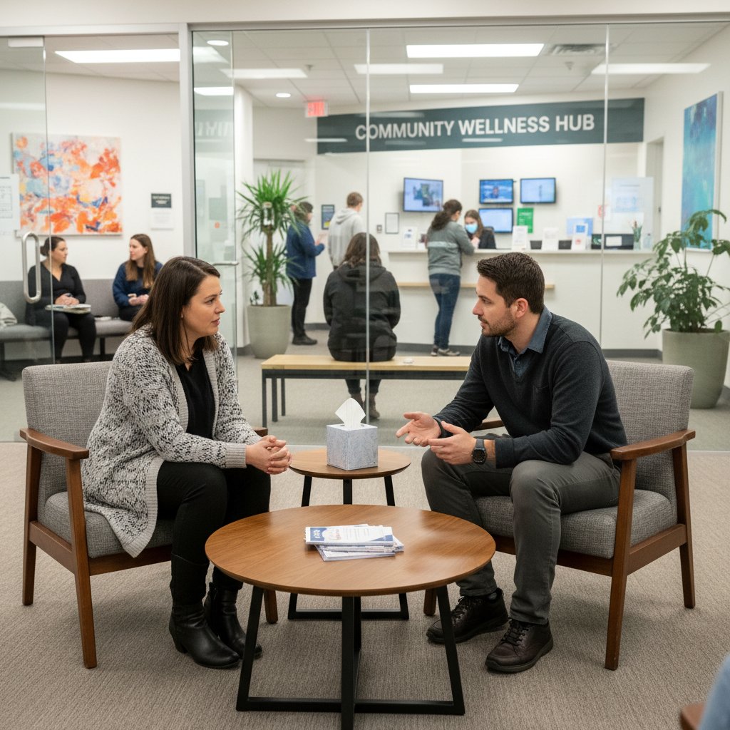 Spotkanie terapeutyczne w gabinecie NFZ – psychoterapia refundowana, rozmowa i refleksja