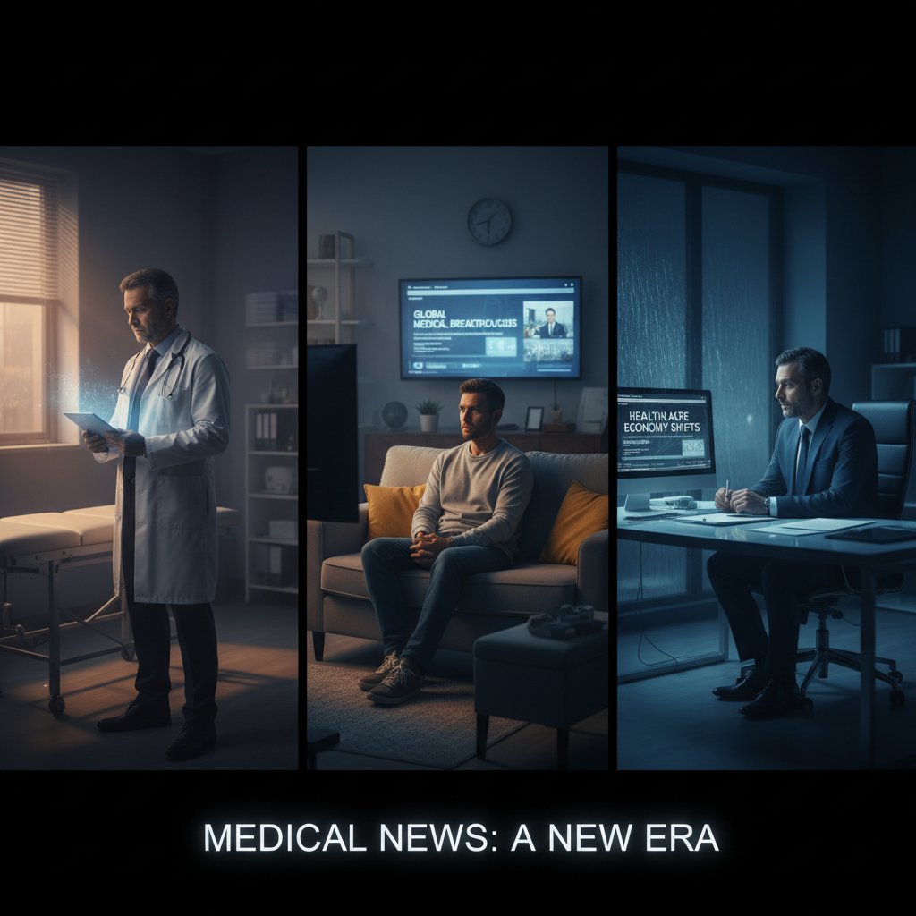 Trzy osoby przeżywające różne emocje po bilansie zdrowia