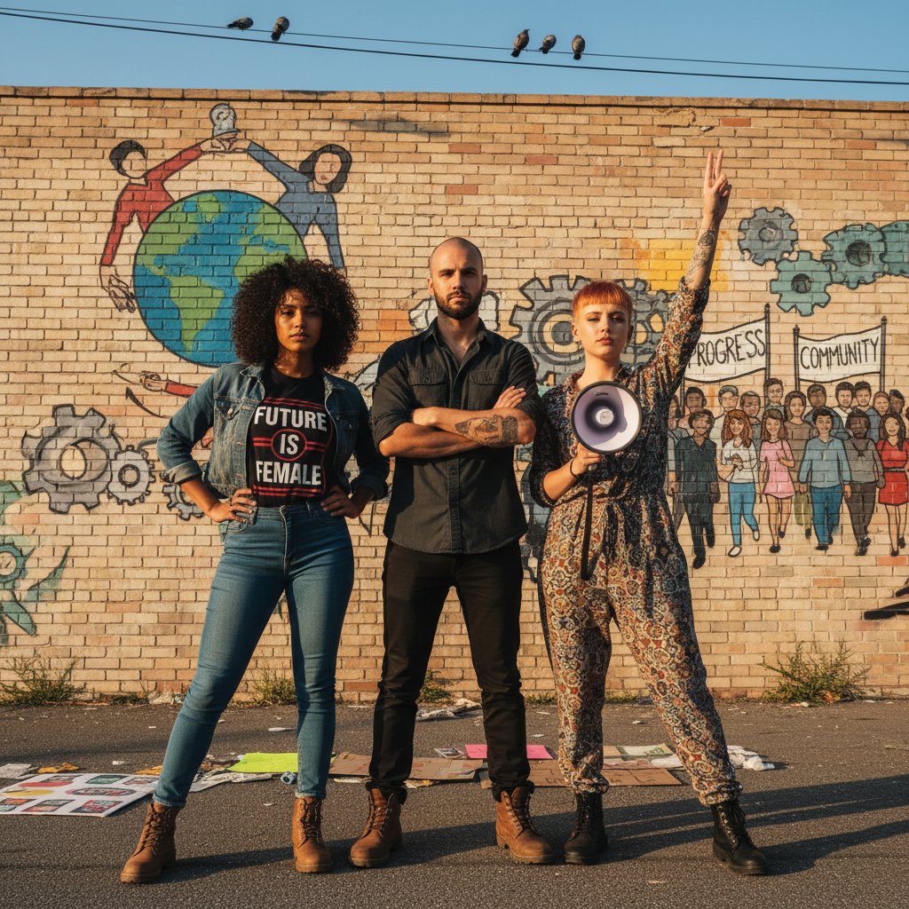 Portrety trzech osób – uśmiechnięta kobieta, pewny siebie mężczyzna i zamyślona kobieta – różne drogi do pewności siebie