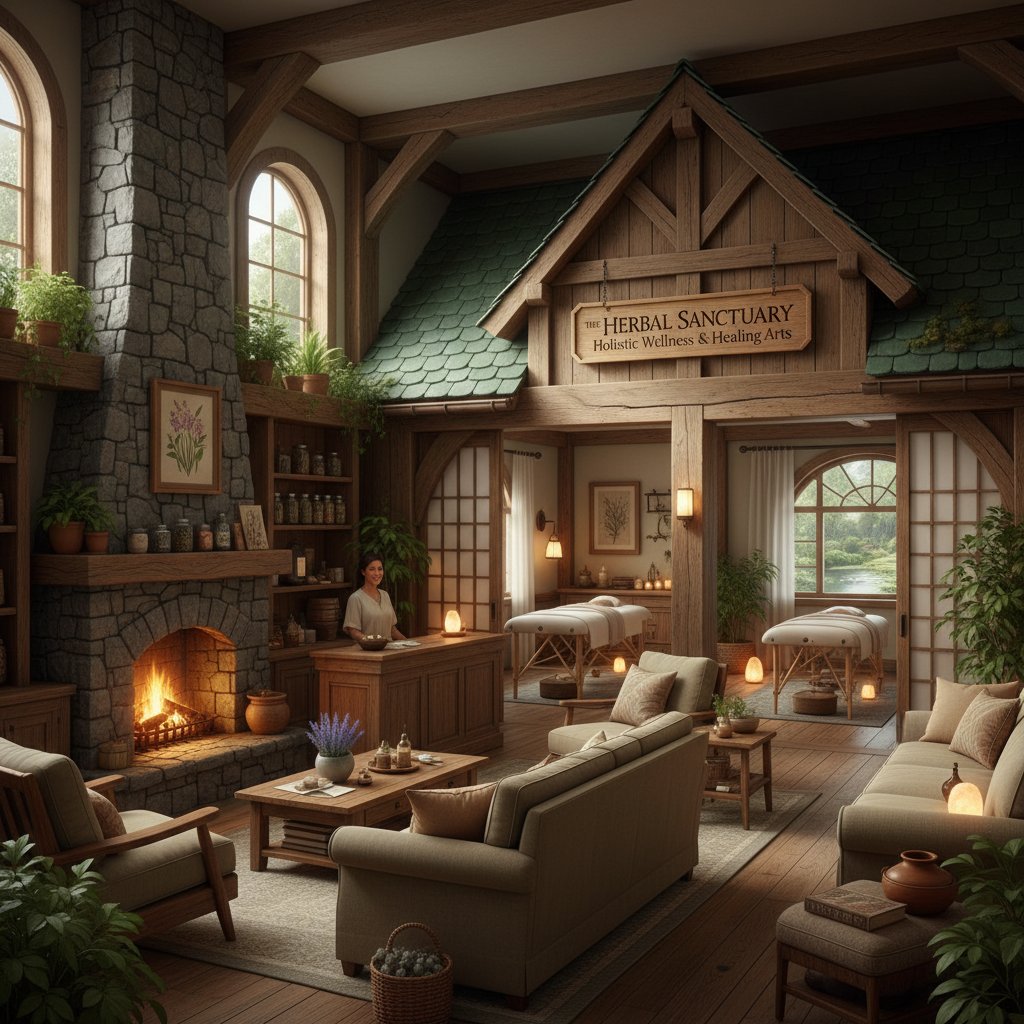 Porównanie tradycyjnej medycyny i podejścia holistycznego – zdjęcie dwóch kontrastujących wnętrz gabinetów