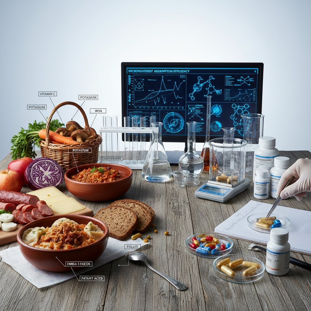 Polskie produkty bogate w mikroelementy obok kapsułek suplementów, optymalizacja diety aktywnych