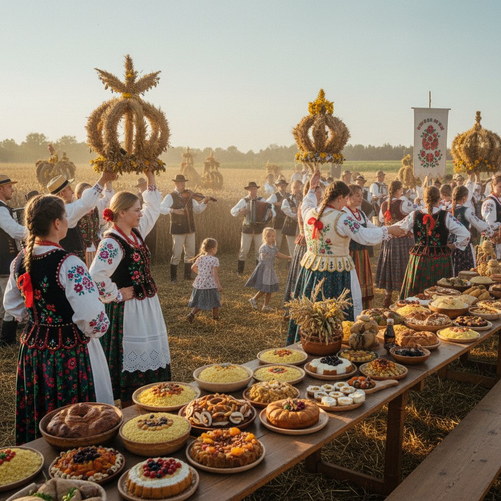 Kasza jaglana na polskim święcie dożynkowym