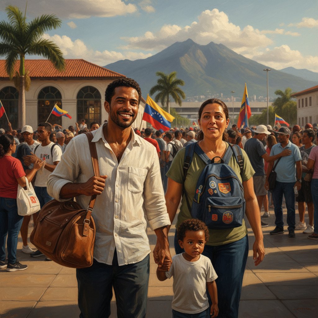 Aid worker, entrepreneur, and investor arriving in Caracas
