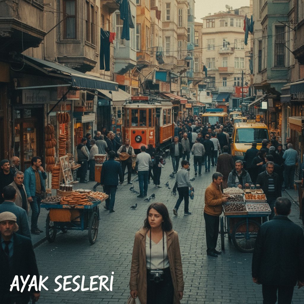 Turkish indie filmmakers shooting in a lively Istanbul street