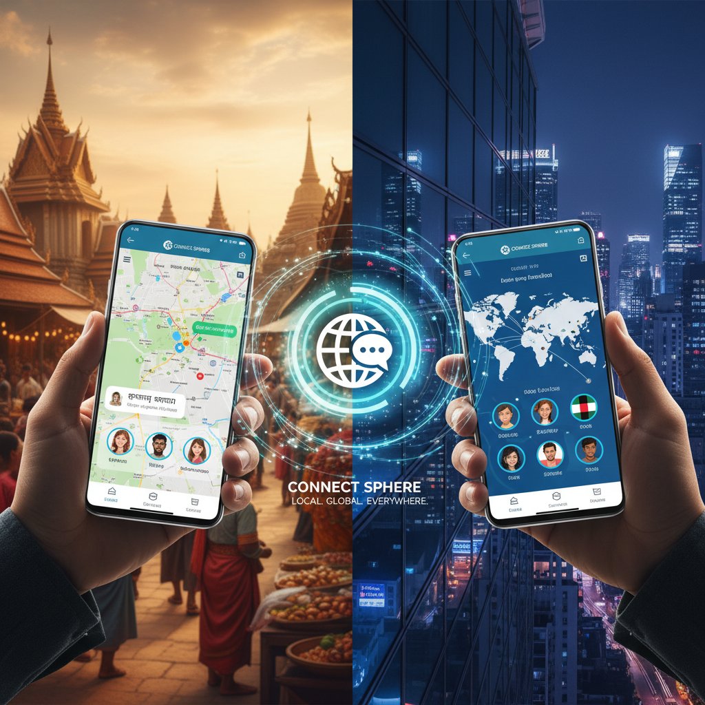 Zdjęcie dwóch osób rozmawiających przez różne aplikacje: jedna na polskiej, druga na globalnej platformie