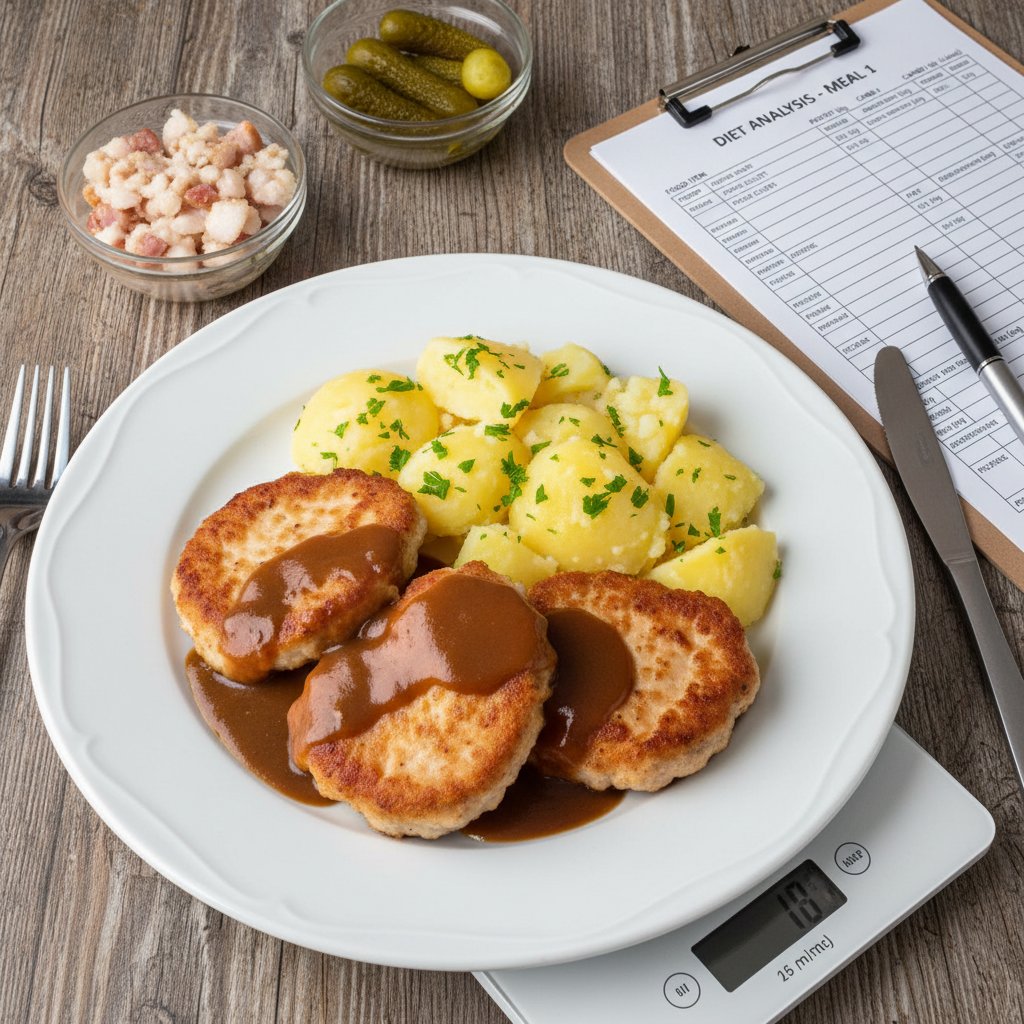 Typowy polski obiad – ziemniaki, mięso, brak warzyw – analiza diety
