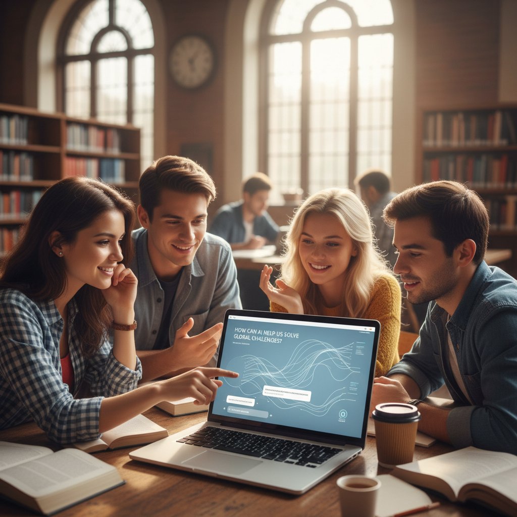 Studenci korzystający z czatbota AI podczas przygotowań do egzaminów, odporność na stres