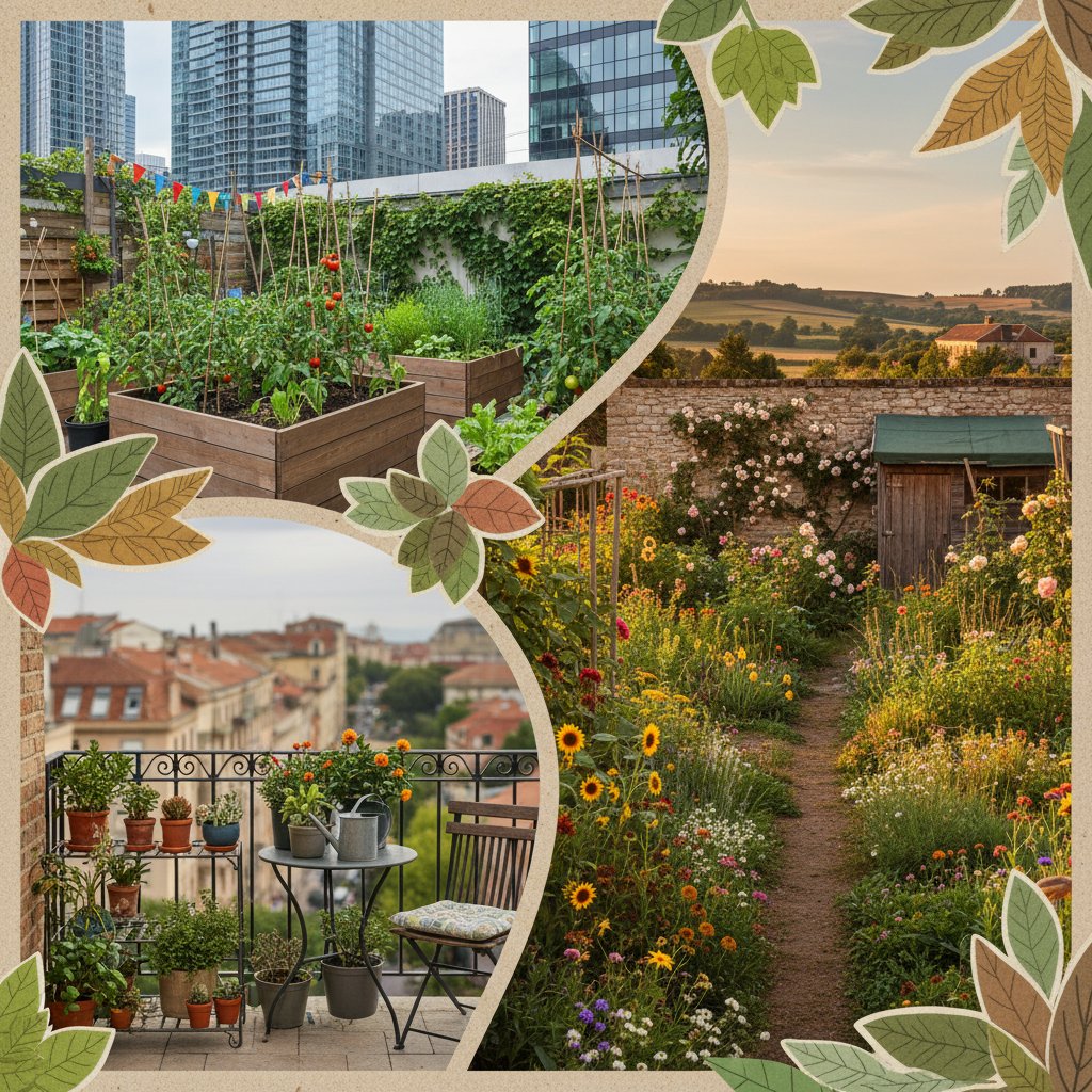 Przykłady ogrodów z różnych regionów Polski: miejski, wiejski i balkonowy