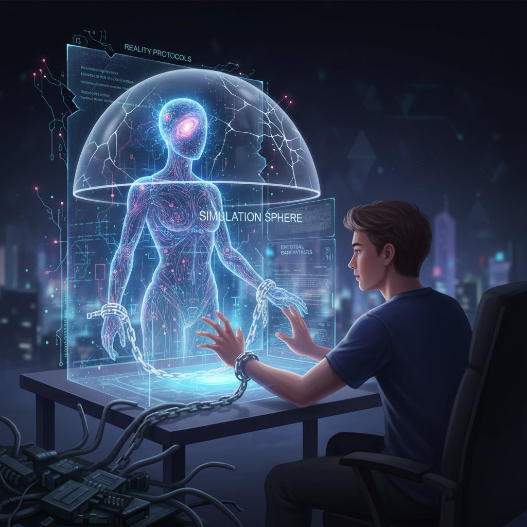 Schemat ograniczeń symulatora osobowości AI zilustrowany przez użytkownika