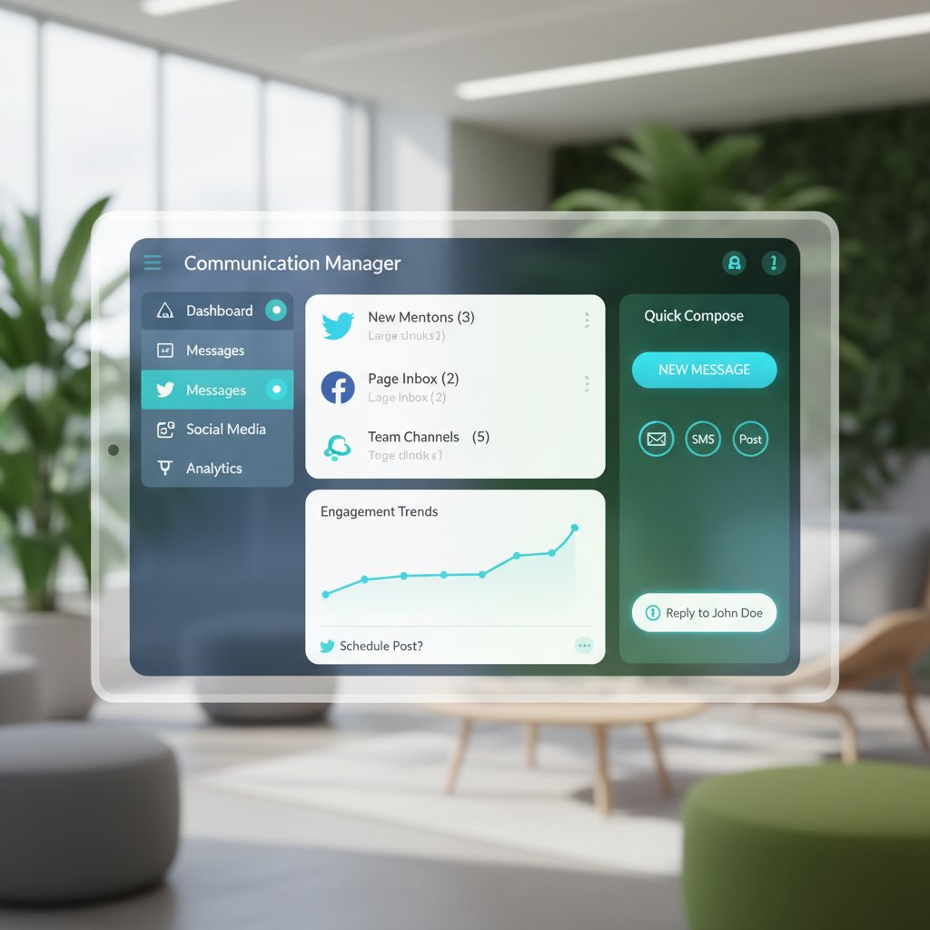 User-friendly interface of a modern communication manager