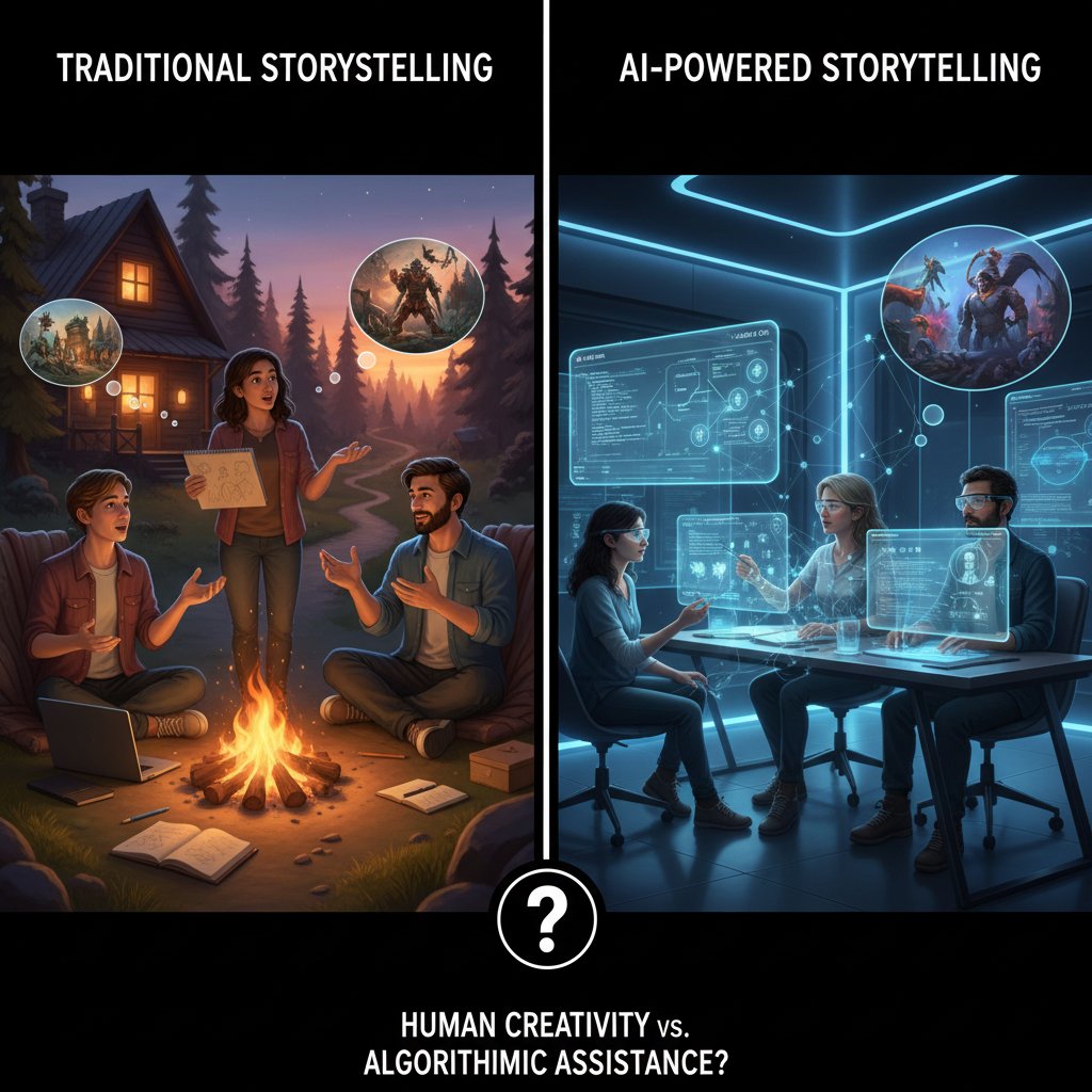 Porównanie użytkowników korzystających z różnych narzędzi AI do storytellingu