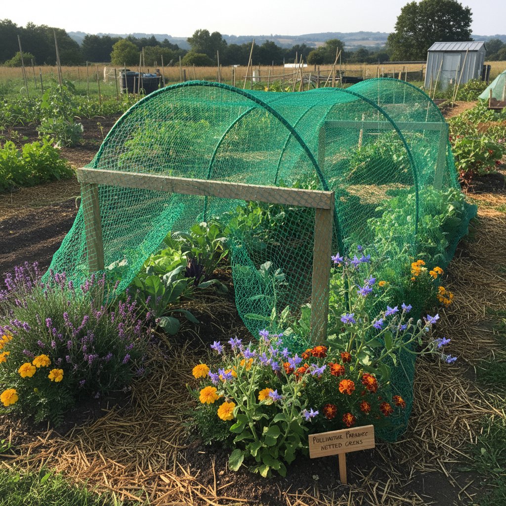 Ochrona warzyw przed szkodnikami siatką, rośliny odstraszające