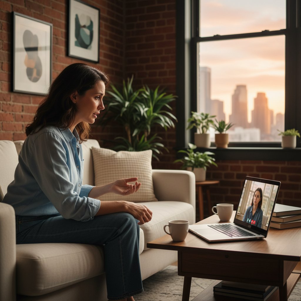 Psychoterapia online w praktyce: wideorozmowa, cyfrowe artefakty, miejski apartament