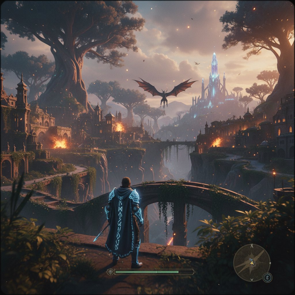 Video game delivering cinematic quality experience