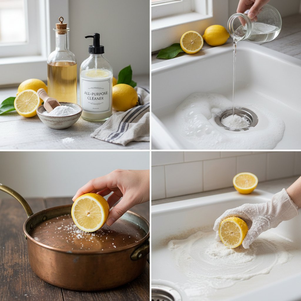 Naturalne czyszczenie domu octem, sodą i cytryną