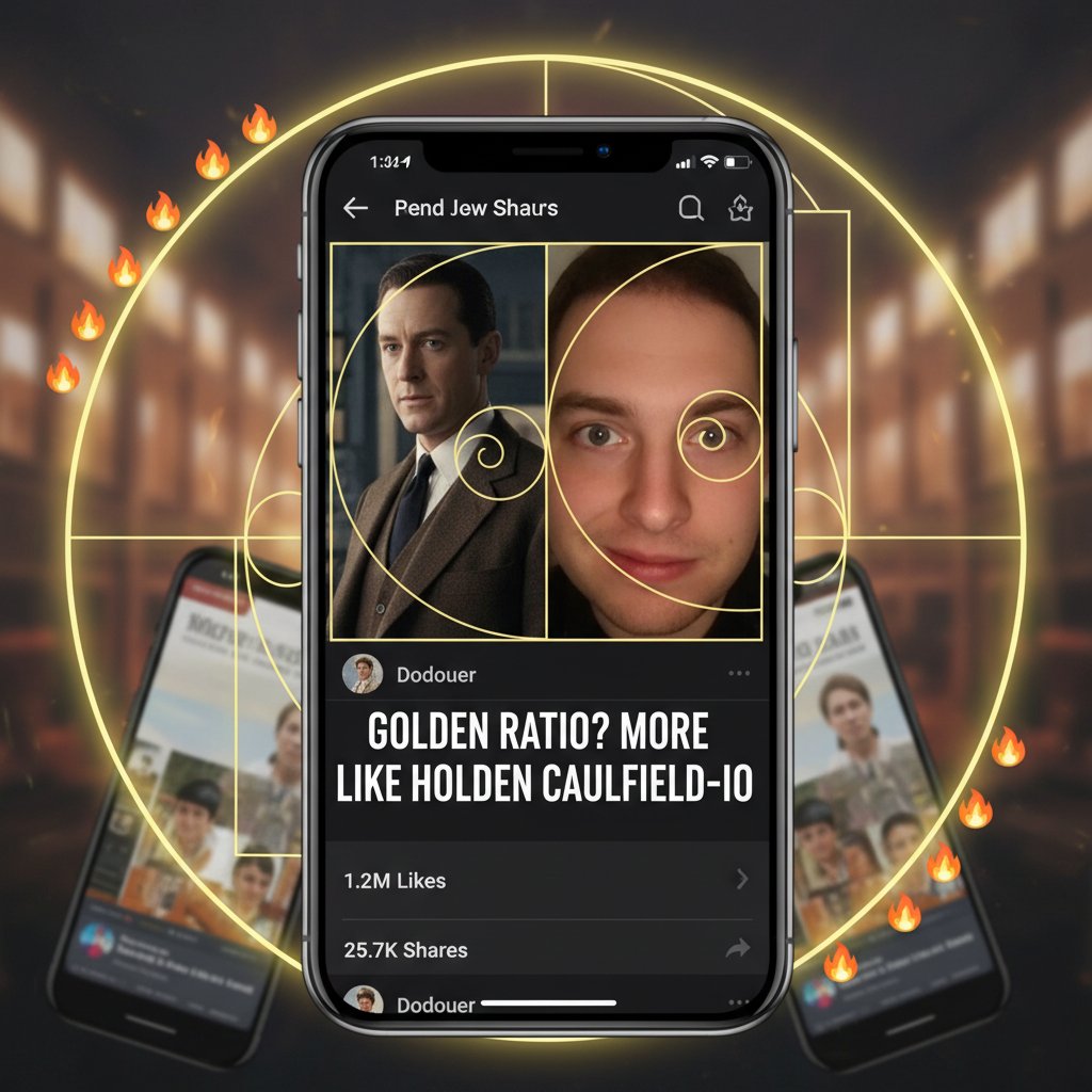 A viral social media post claiming golden ratio in a blockbuster film, reflecting pop culture myths