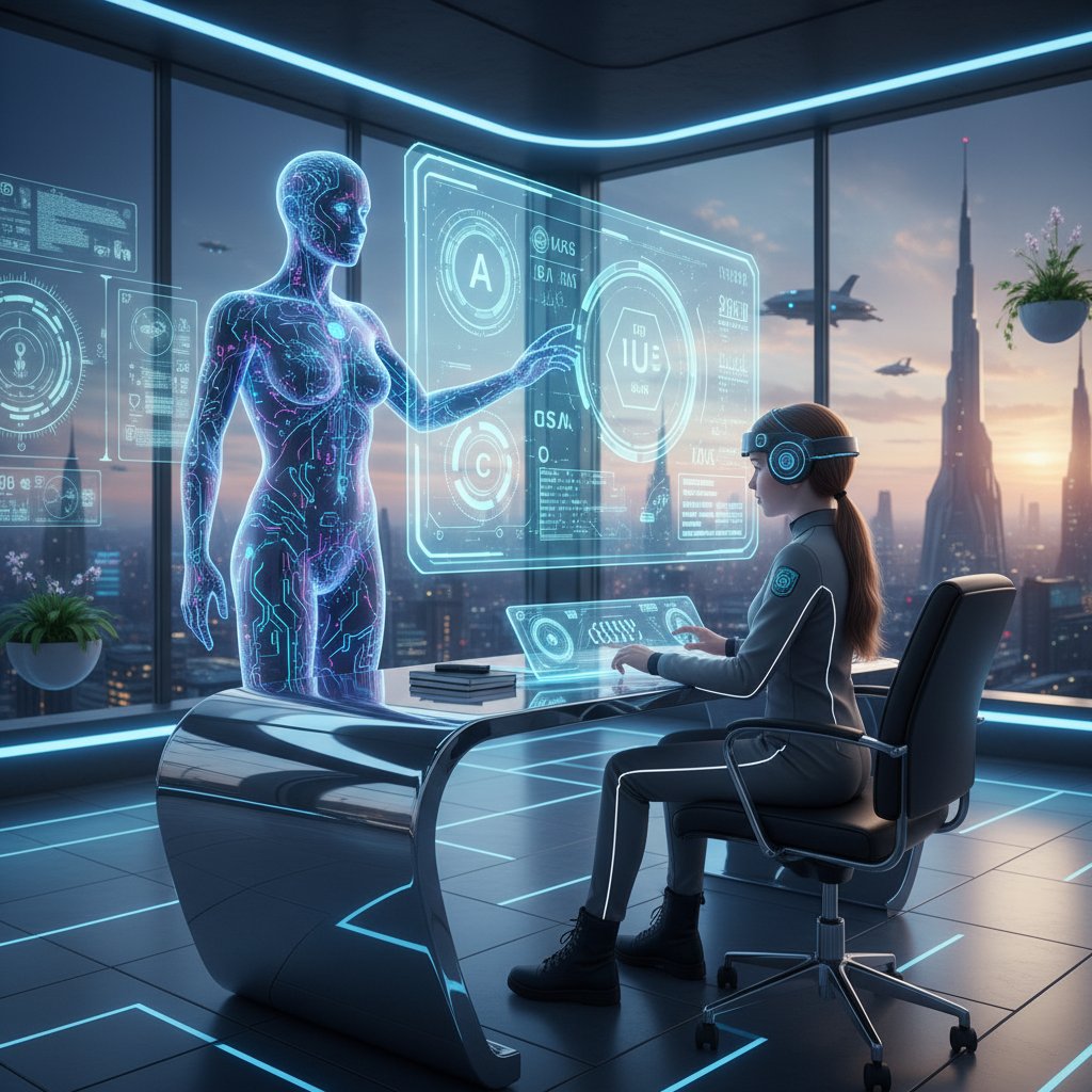 Wirtualny korepetytor AI prowadzący lekcję polskiego z uczniem