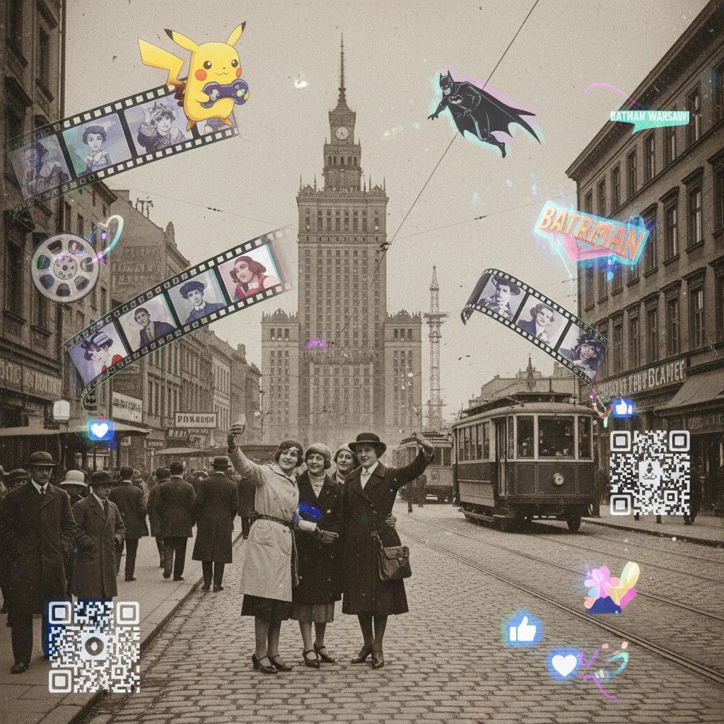 Popkulturowe inspiracje dwudziestoleciem, Warszawa lat 20. z cyfrowymi nakładkami