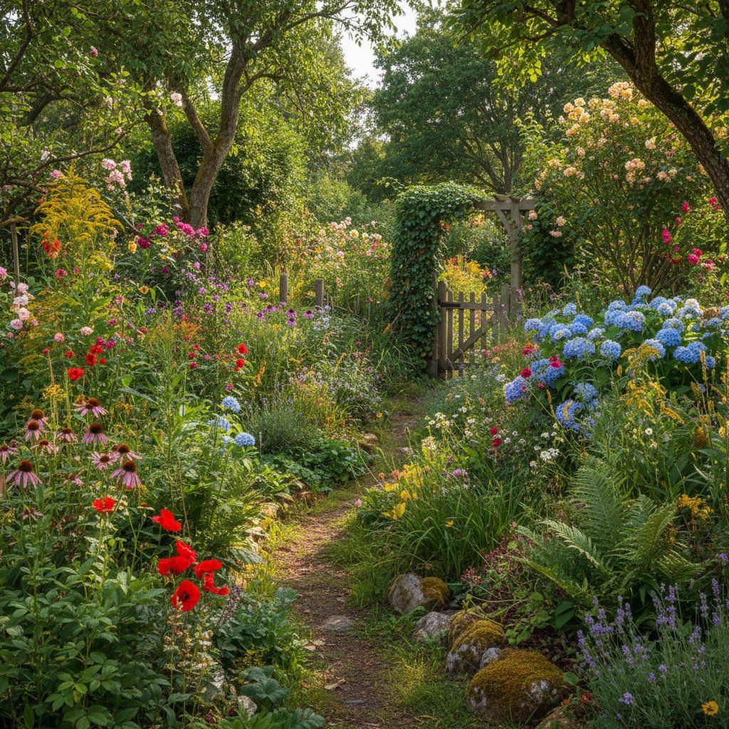 Dziki, nieidealny, ale zdrowy ogród jako przykład autentycznego podejścia do ogrodnictwa