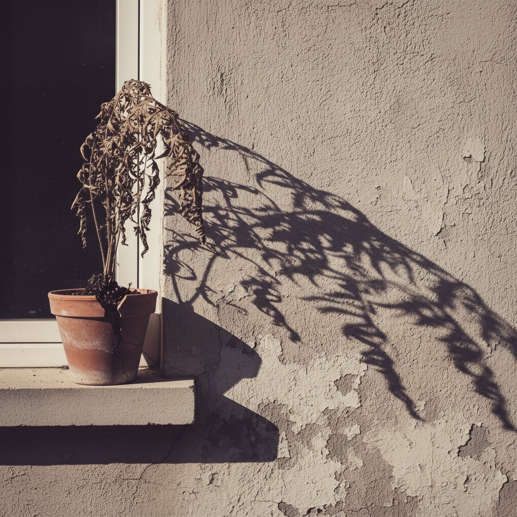 Zwiędnięta roślina – metafora ukrytych skutków eksternalizacji problemu i przenoszenia winy