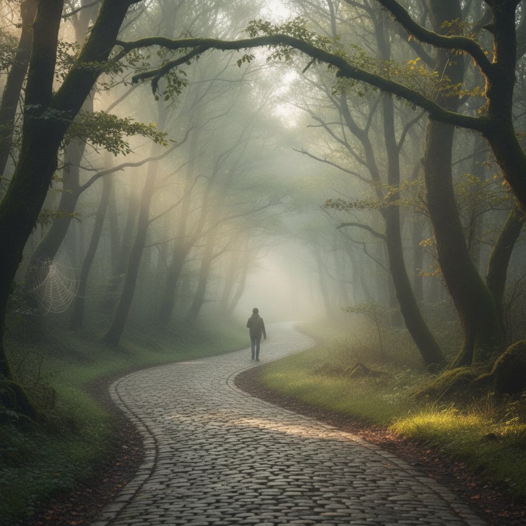 Kręta ścieżka we mgle – metafora procesu osiągania spokoju emocjonalnego